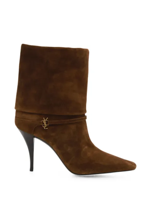 Saint Laurent bottines Niki en daim