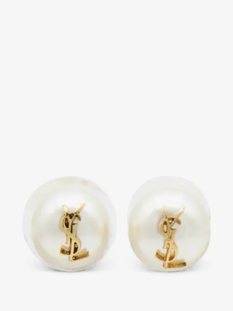 Saint Laurent Cassandre faux-pearl earrings