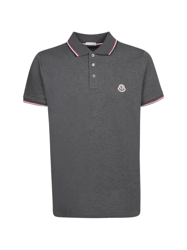 Moncler ショートスリーブ ポロシャツ | グレー | FARFETCH JP