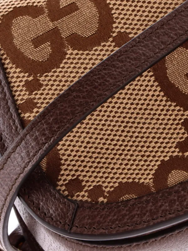 Gucci Pre-Owned バンブー1947 トップハンドル ジャンボ GGキャンバス
