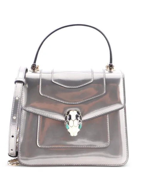 Bvlgari Pre-Owned Serpenti Top Handle Bag Patent Small satchel
