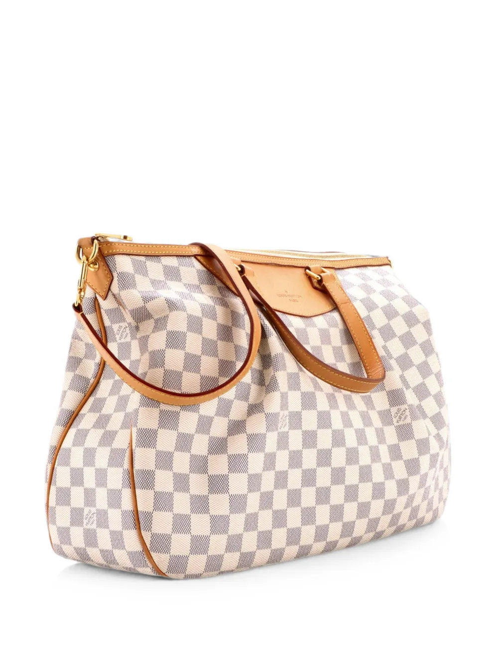 Louis Vuitton Pre-Owned Borsa a mano Siracusa Damier GM con tracolla - Bianco