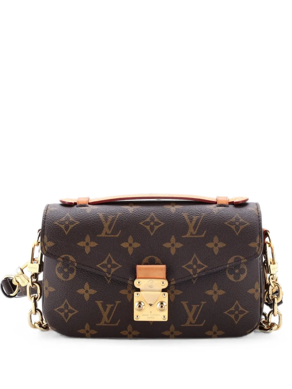 Pre-owned Louis Vuitton Pochette Metis Monogram Canvas East West Crossbody Bag In Brown