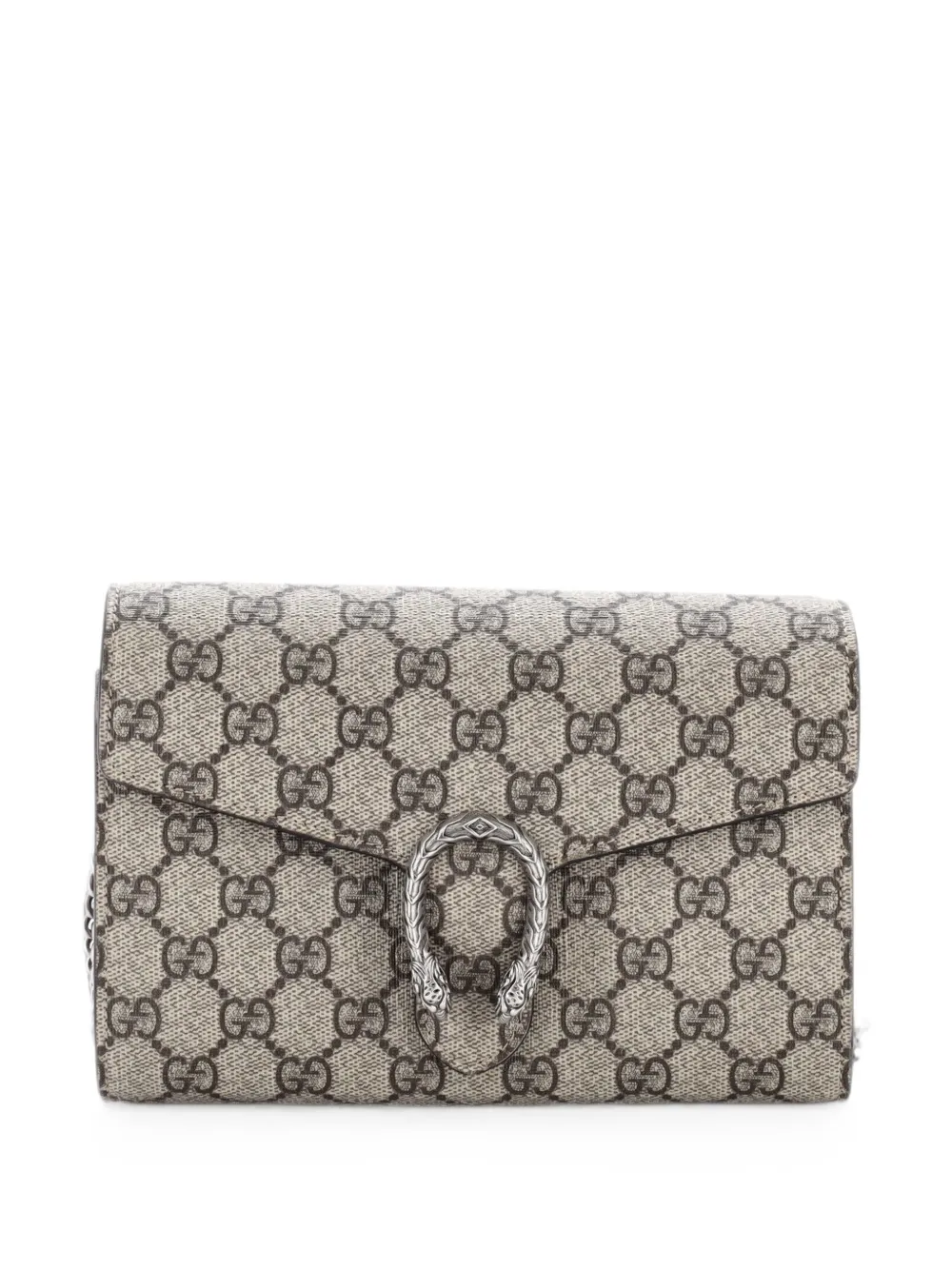 Gucci Pre-Owned Dionysus Chain Wallet GG Coated Canvas Small crossbody bag - Brown