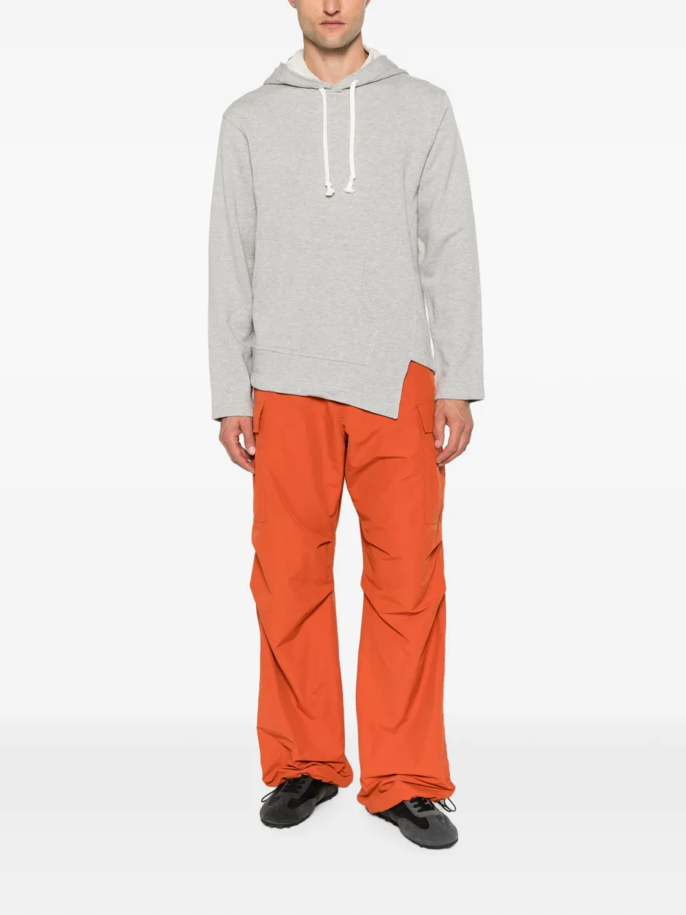 Comme Des Garçons Shirt Asymmetrische hoodie Grijs