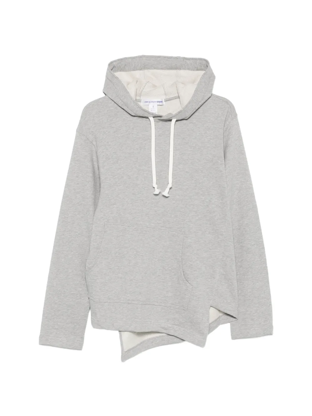 Comme Des Garçons Shirt asymmetric hoodie - Grau