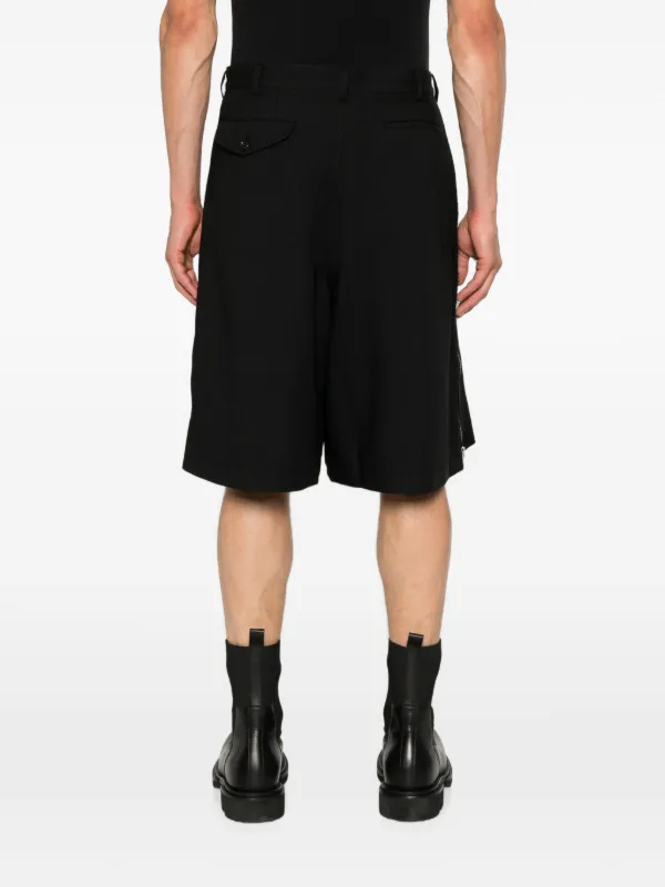 Comme Des Garçons Shirt ジップディテール ショートパンツ | ブラック