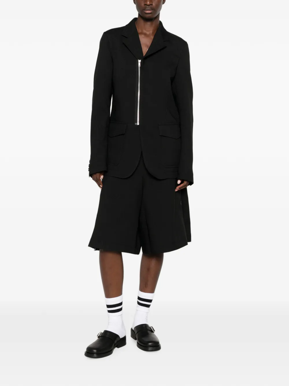 Comme Des Garçons Shirt Shorts met ritsdetail Zwart