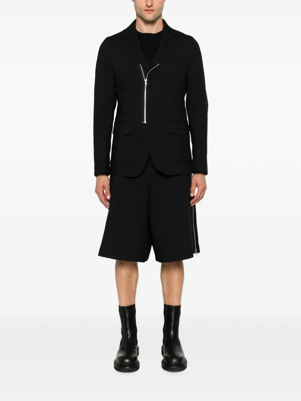 Comme Des Garçons Shirt Blazer met ritssluiting Zwart