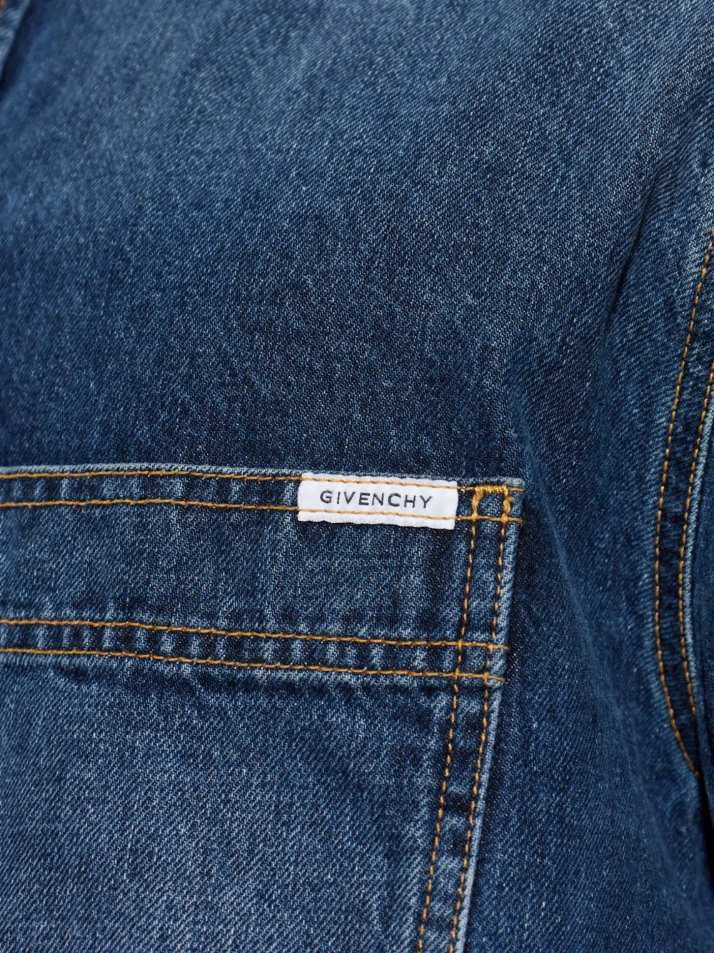 Givenchy Couture Seam denim overhemd Blauw