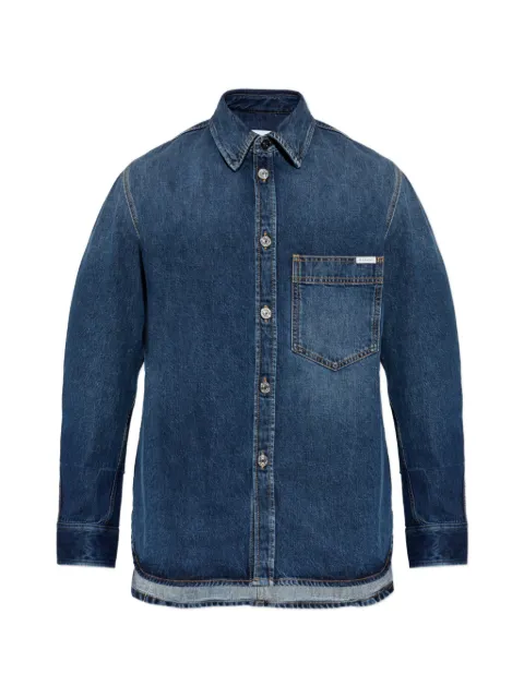 Givenchy logo-patch denim shirt