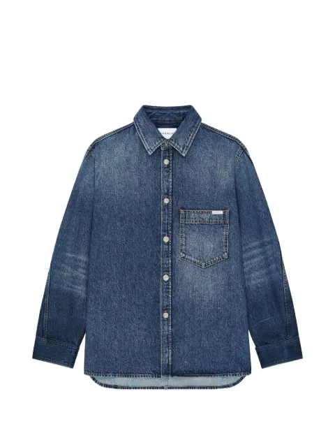 Givenchy chemise Couture Seam en jean bleu