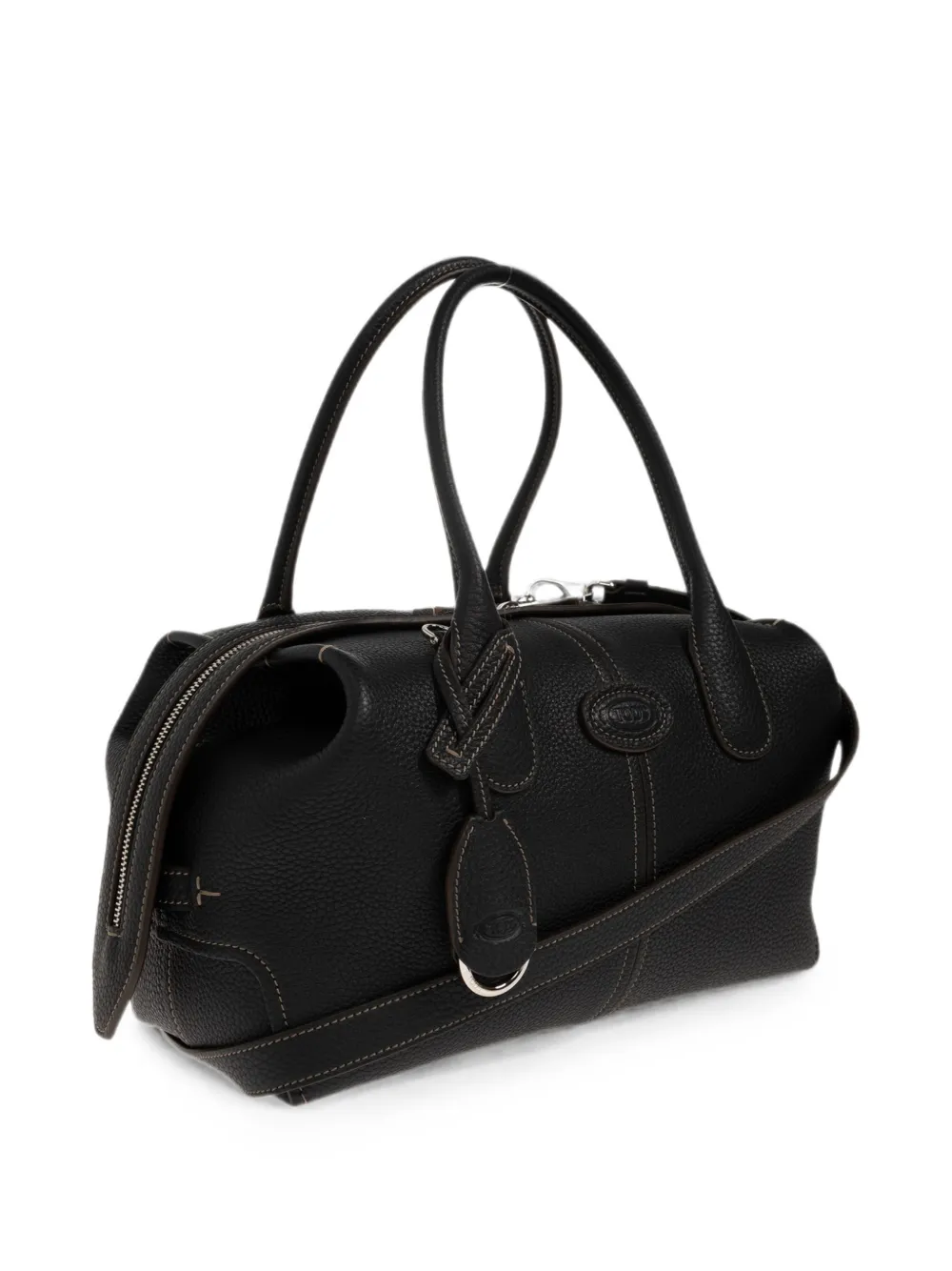 Tod's Bewerkte schoudertas met logopatch Zwart