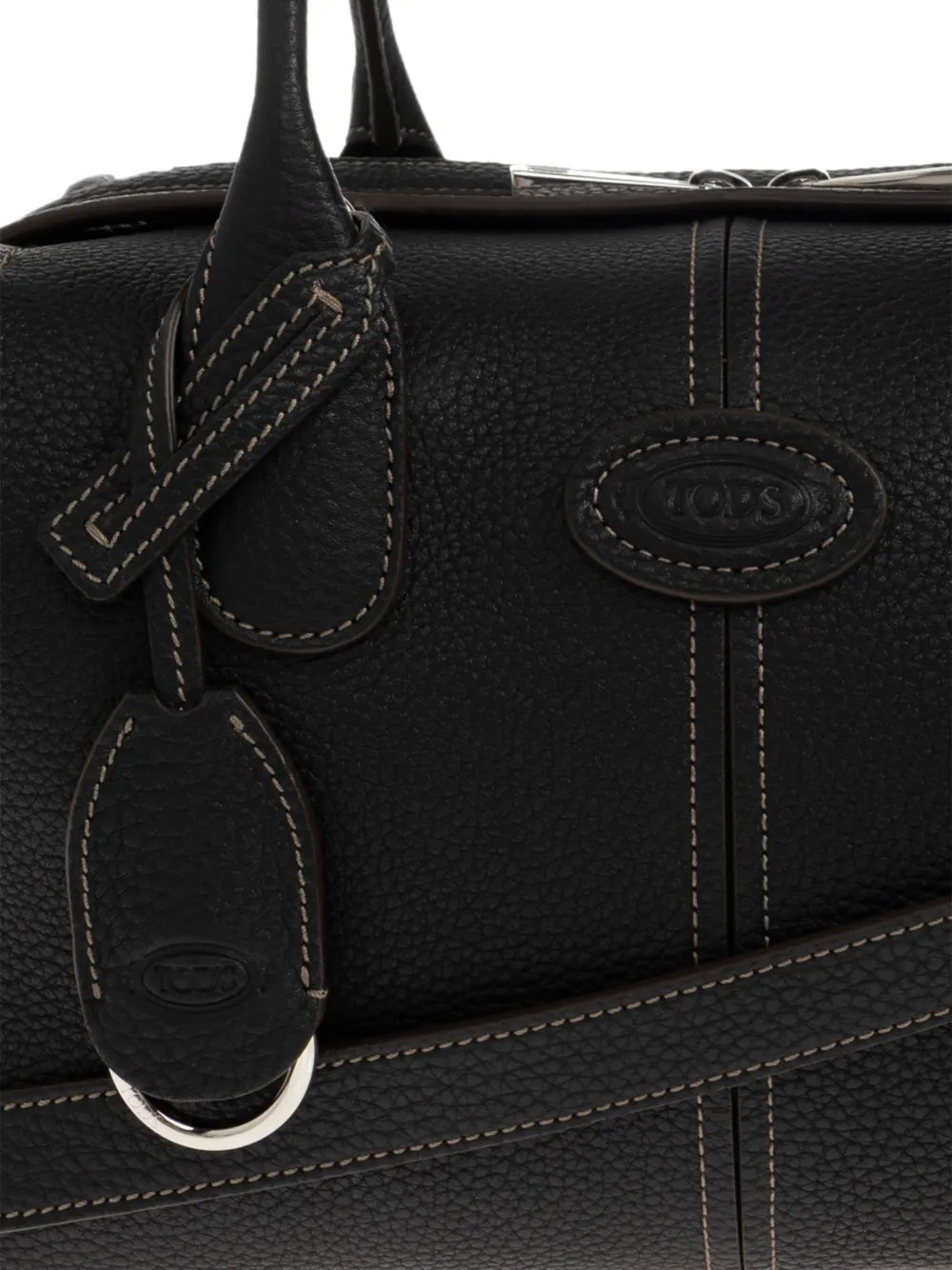 Tod's Bewerkte schoudertas met logopatch Zwart