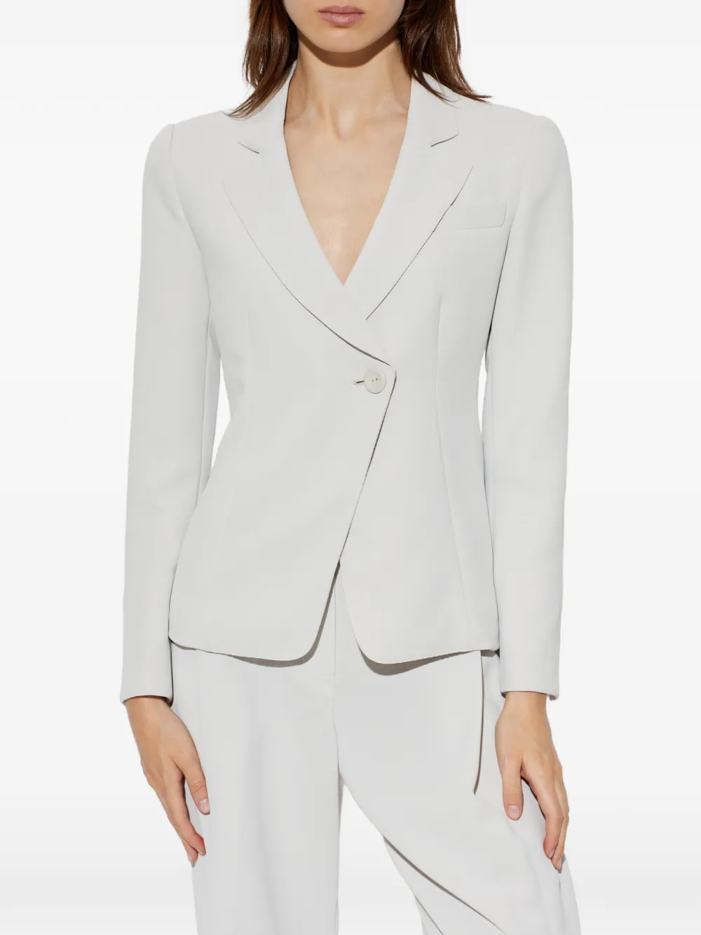 Emporio Armani Asymmetrische blazer Grijs