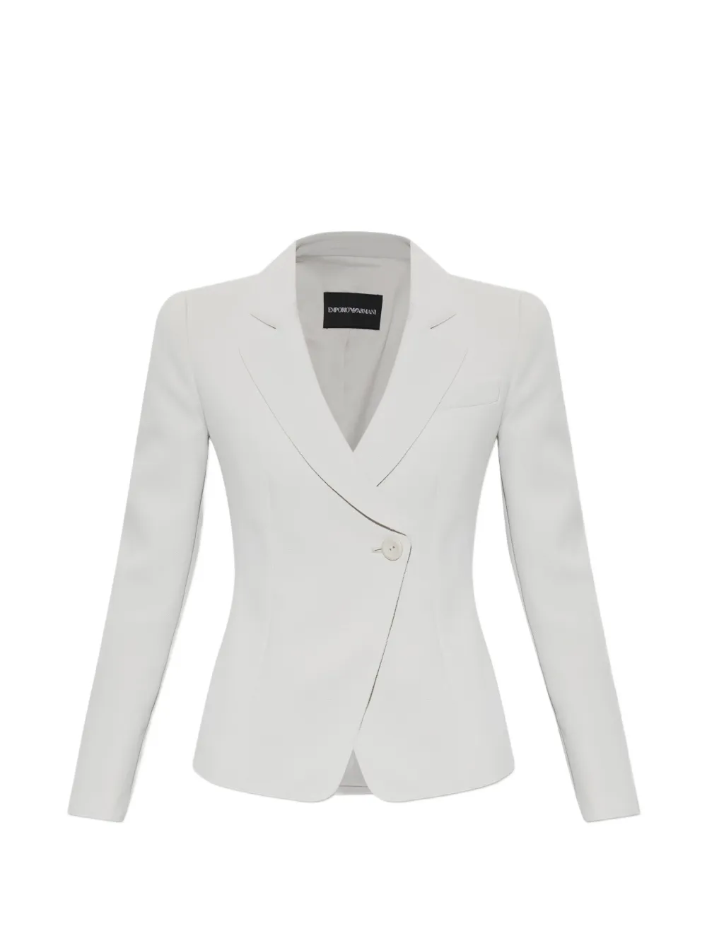 Emporio Armani asymmetric single-breasted jacket - Grigio