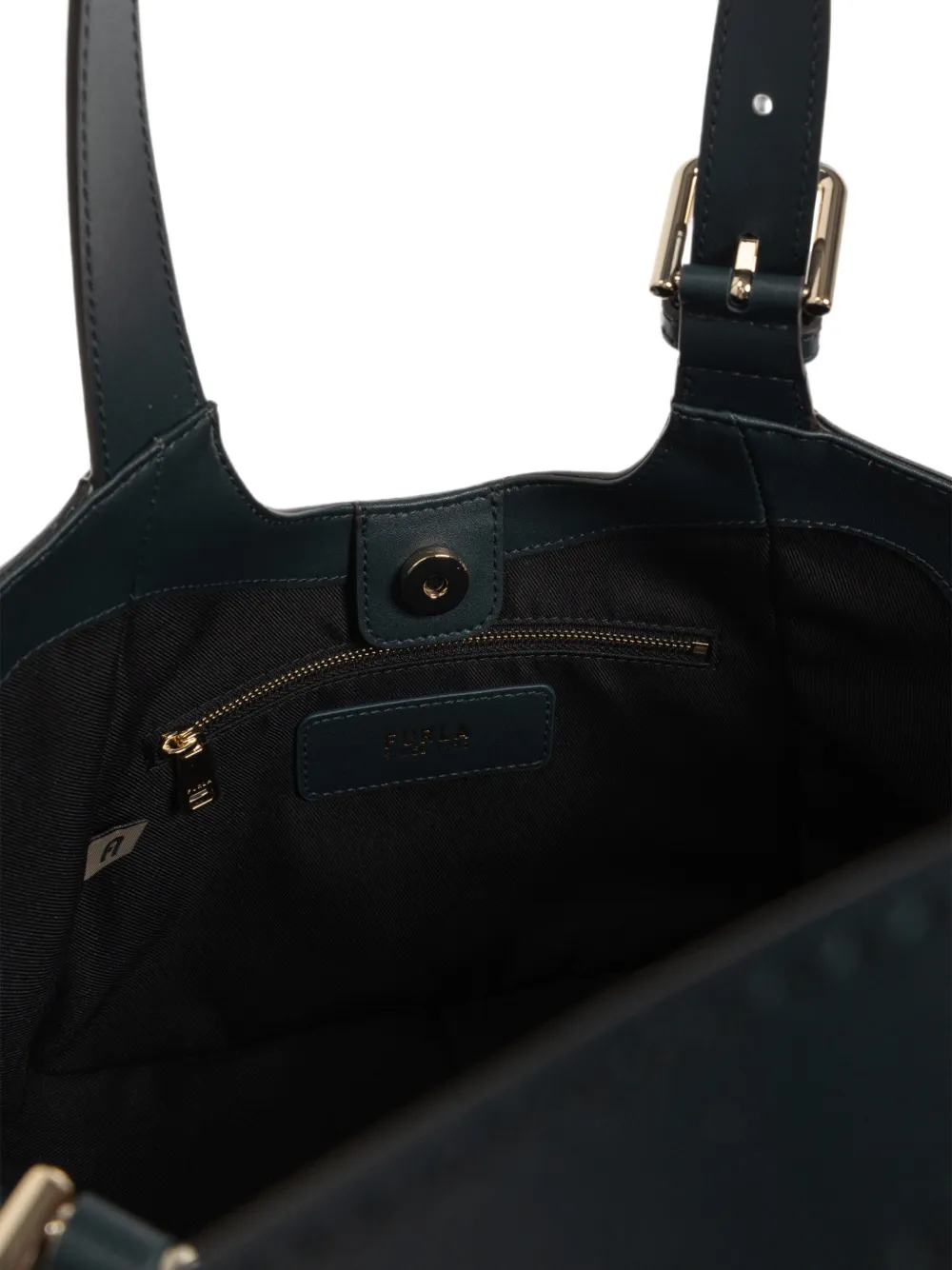 Furla Kleine Dora leren shopper Groen