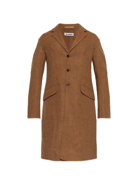 Jil Sander single-breasted wool coat