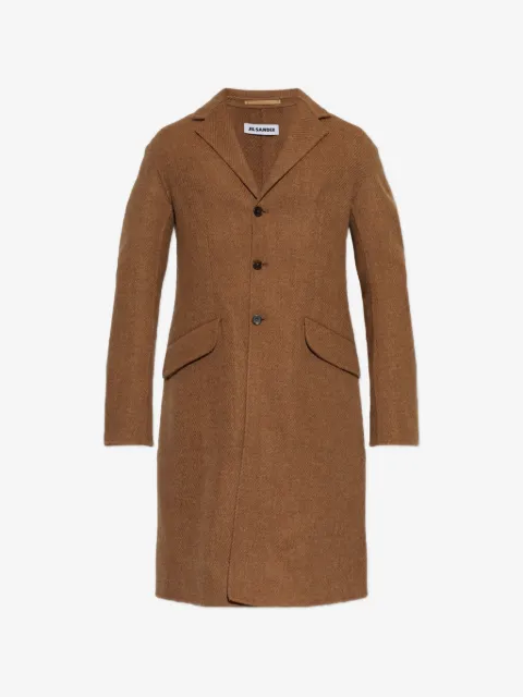 Jil Sander single-breasted wool coat