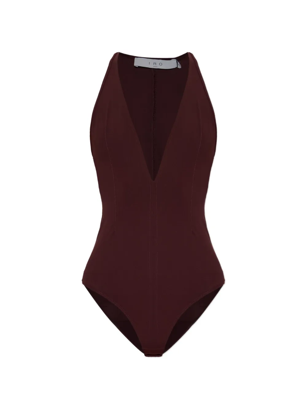 IRO V-neck bodysuit - Marrone