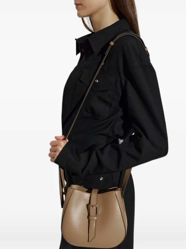 Furla Dora レザーショルダーバッグ ミニ | ブラウン | FARFETCH JP