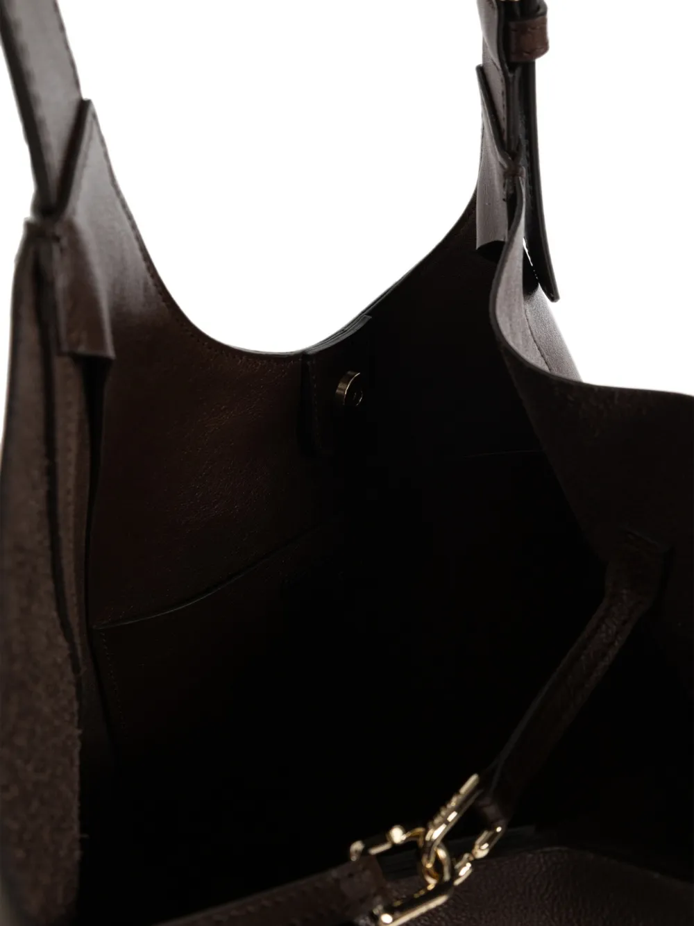Furla Schoudertas met gespdetail Bruin