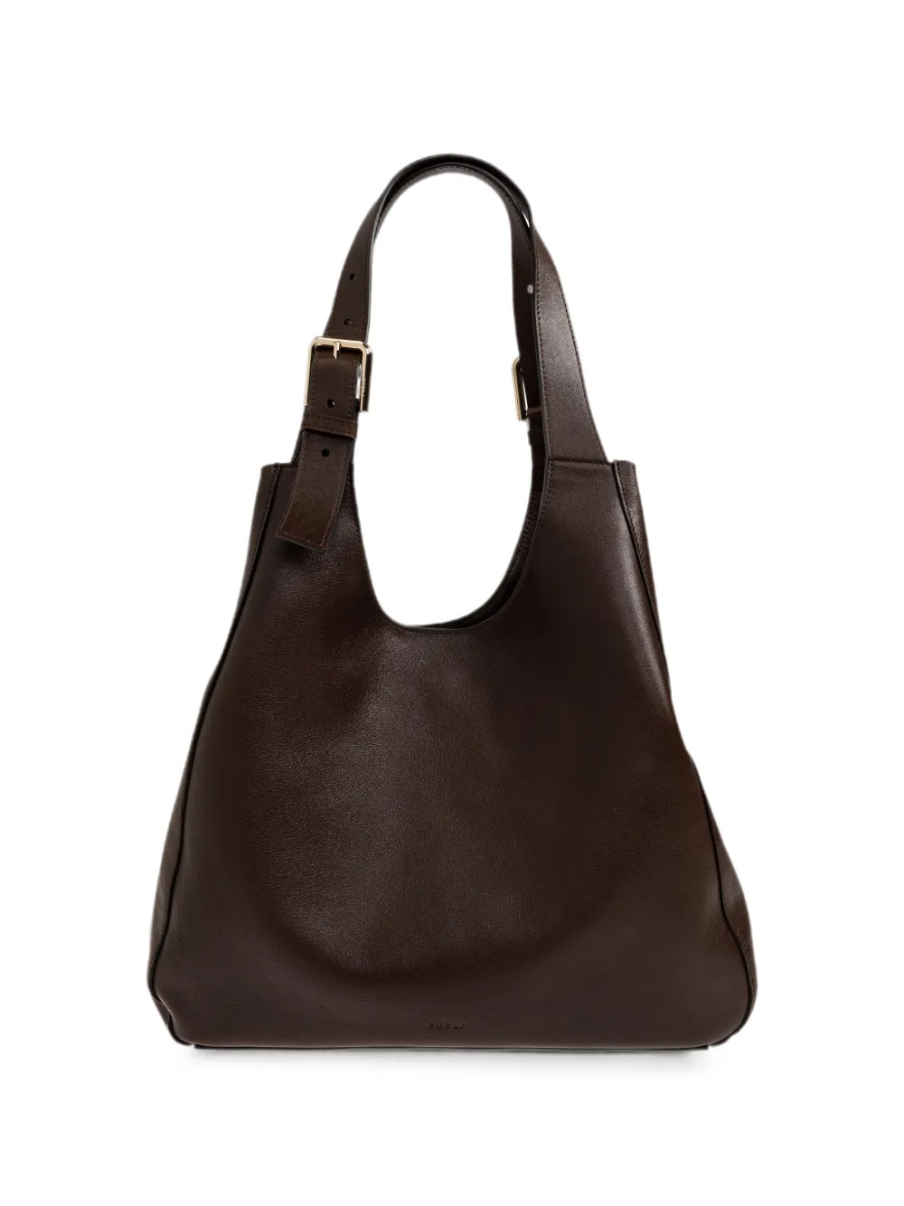Furla buckle-detail leather shoulder bag - Marrone