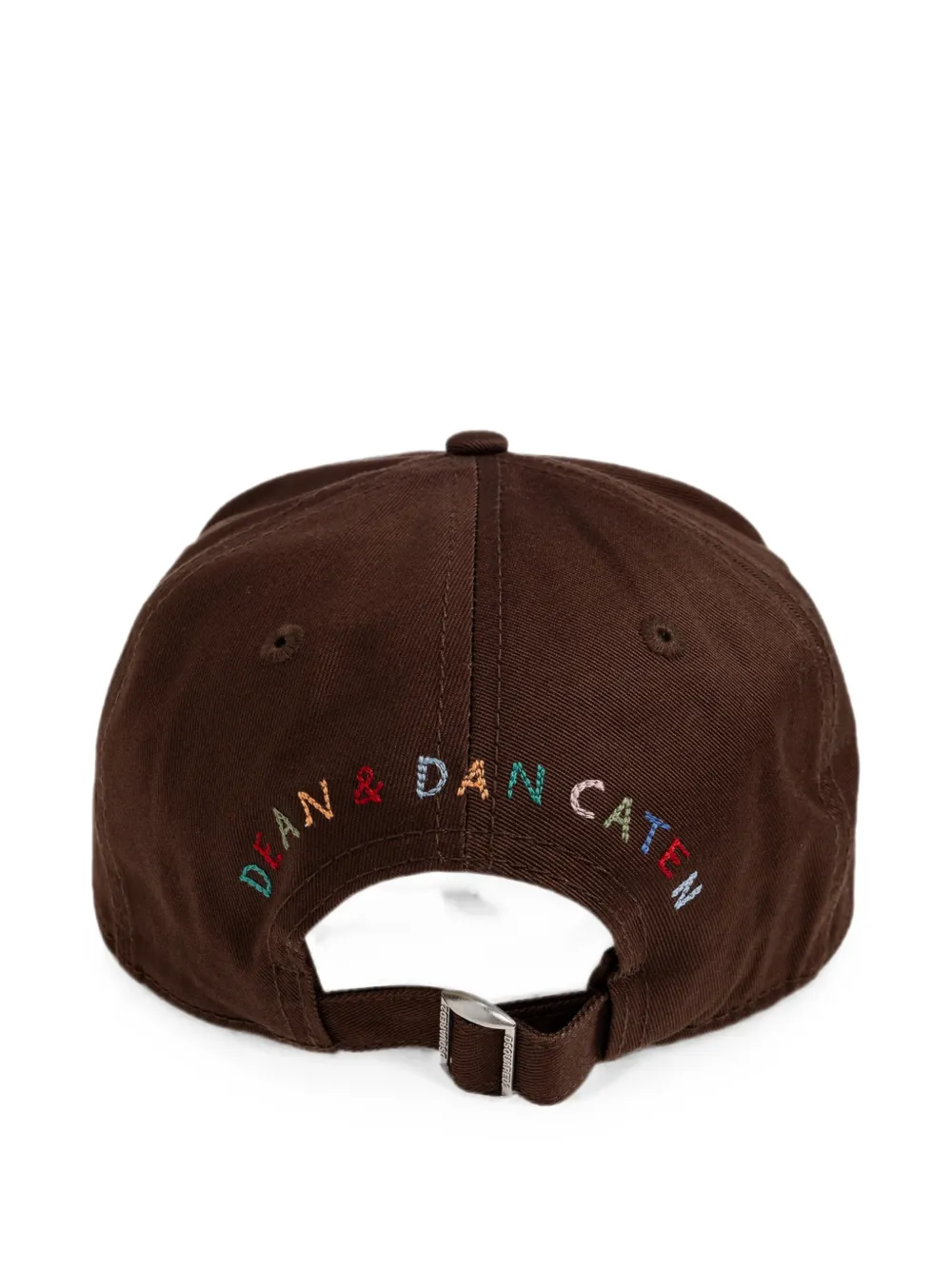 DSQUARED2 Gerafelde honkbalpet met geborduurd logo Bruin