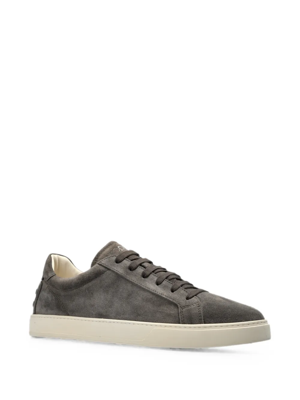 Tod's suede logo-embossed sneakers Grijs