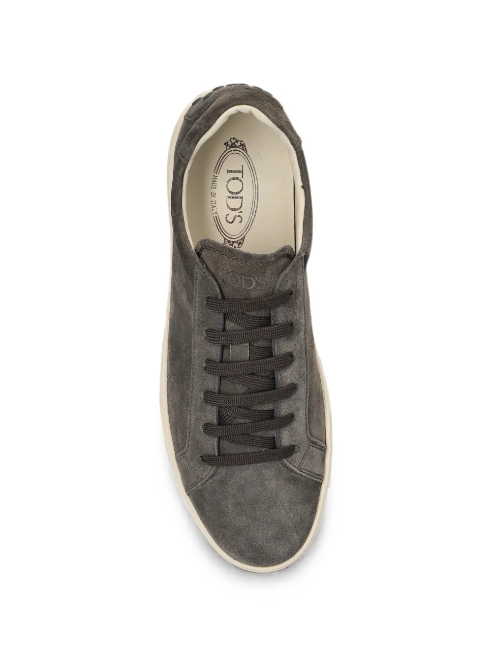 Tod's suede logo-embossed sneakers Grijs