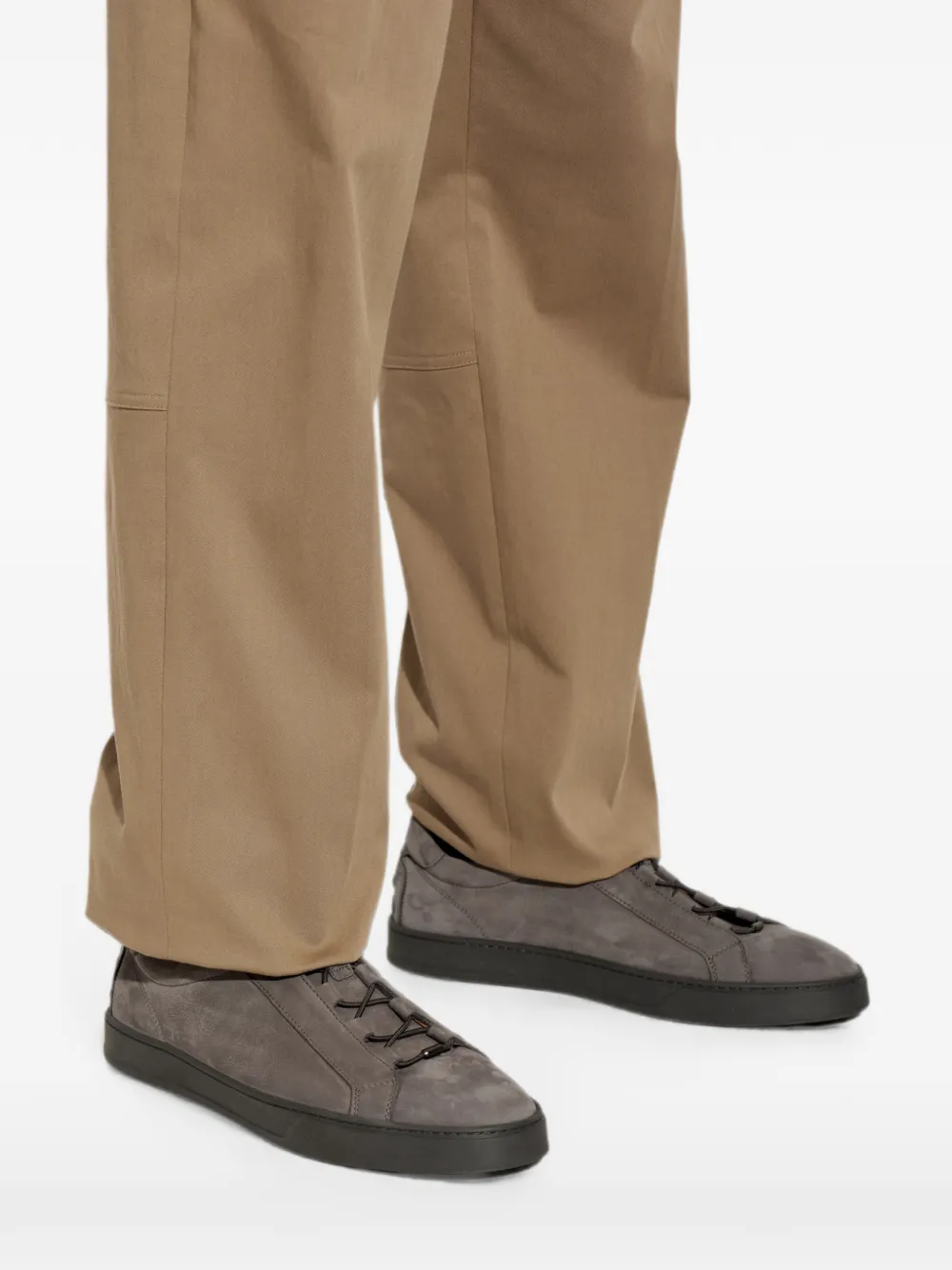 Tod's Gommino-detail leather sneakers Grijs