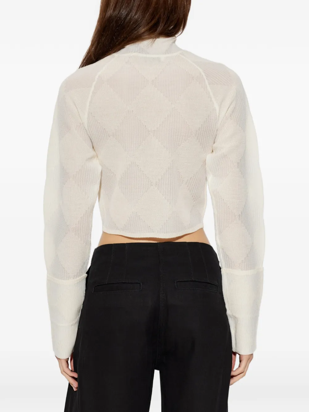 IRO Coltrui met argyle-patroon Beige