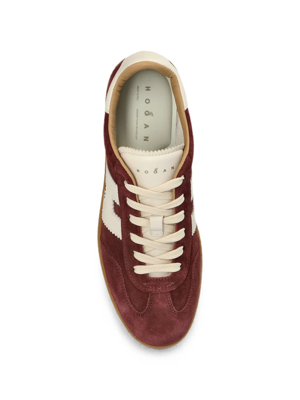 Hogan Cool sneakers met plateauzool en logo-patch Rood