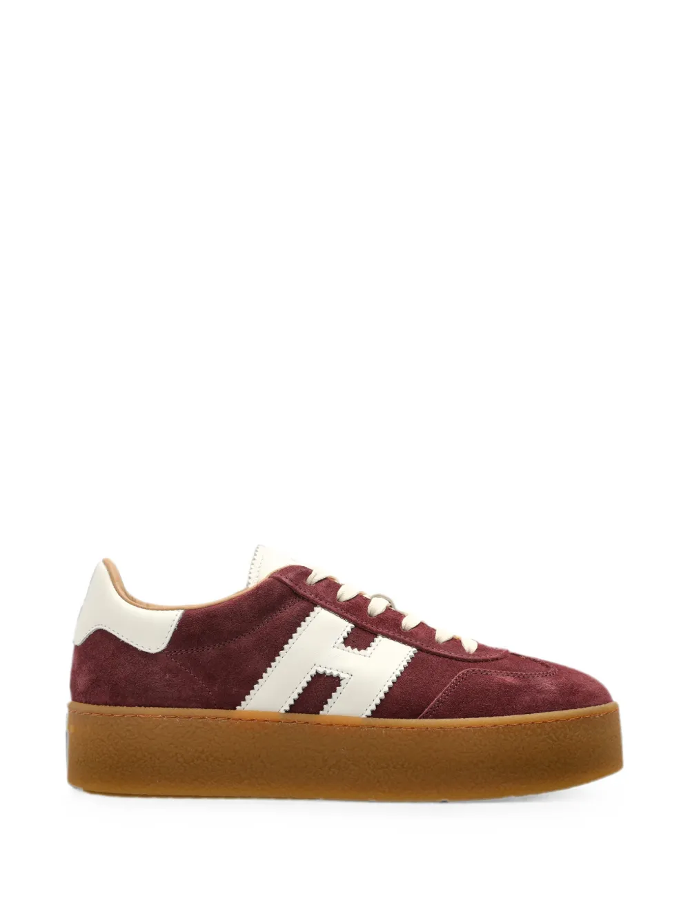 Hogan Cool sneakers met plateauzool en logo-patch Rood