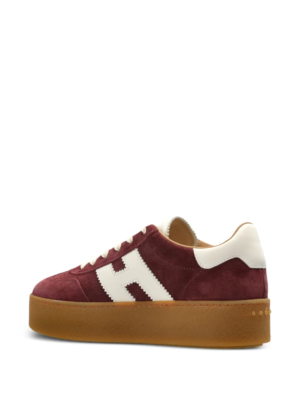 Hogan Cool sneakers met plateauzool en logo-patch Rood