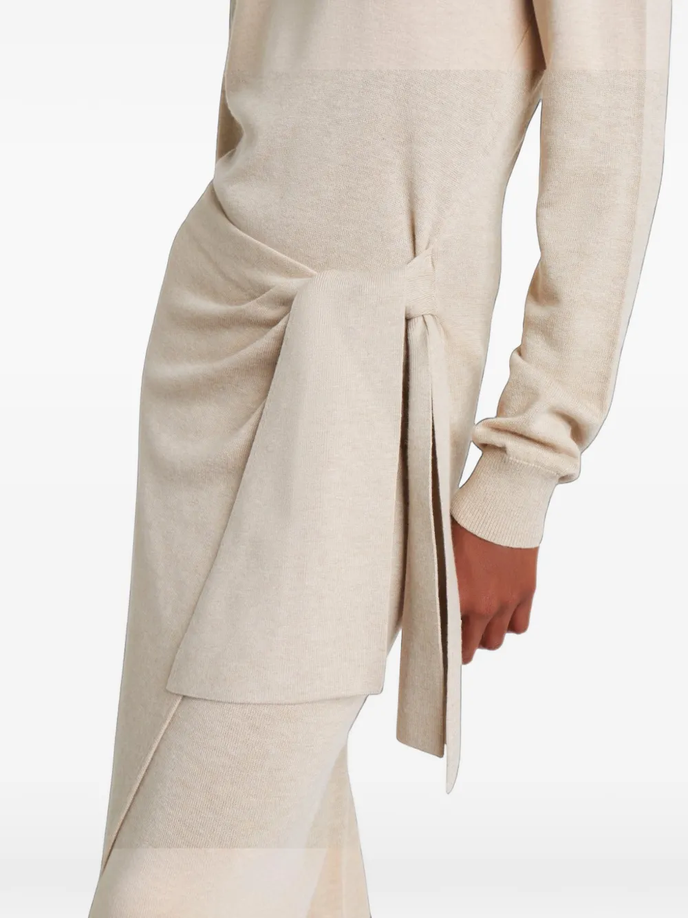 ISABEL MARANT Jozira fine-knit maxi dress Beige