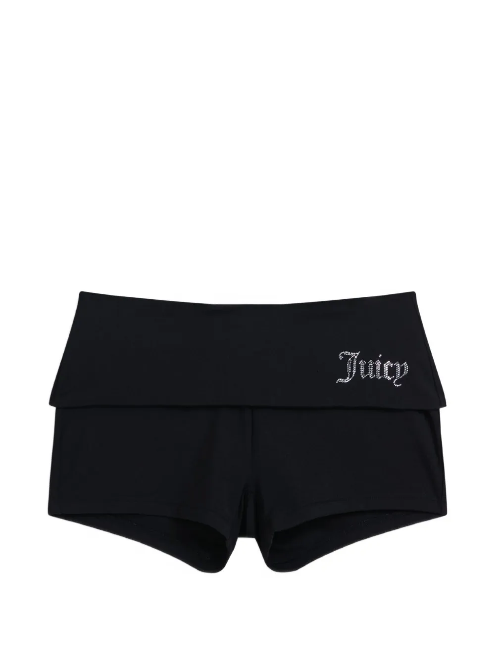 Juicy Couture roll-down diamanté shorts - Nero