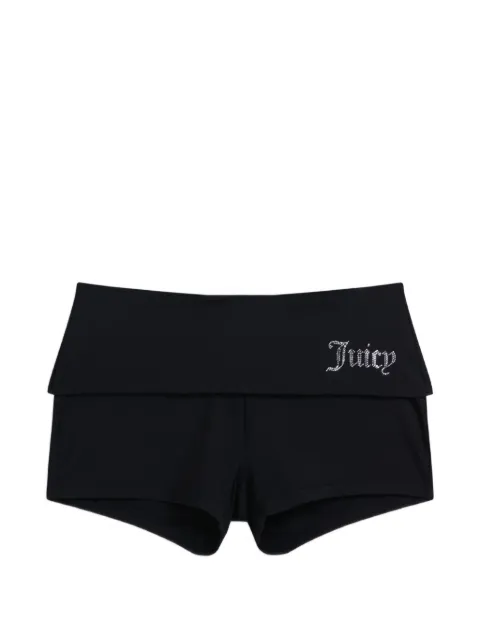 Juicy Couture short à logo à ornements strassés