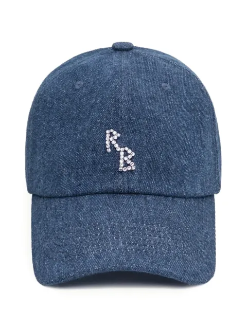 Ruslan Baginskiy crystal-embroidered denim baseball cap