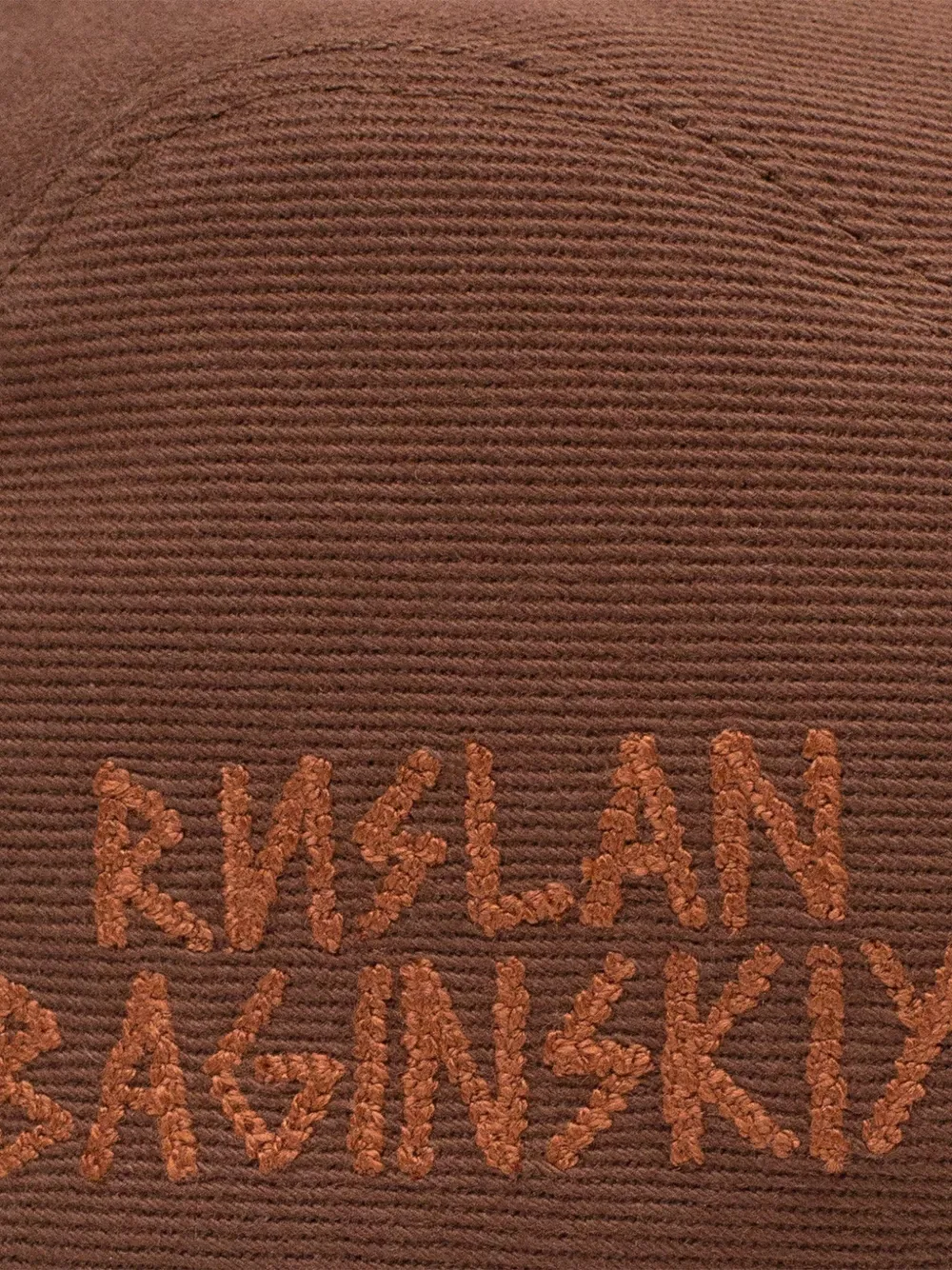 Ruslan Baginskiy Ivy pet met geborduurd logo Bruin