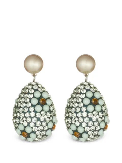 Tory Burch Curiosity crystal-pearl drop earrings