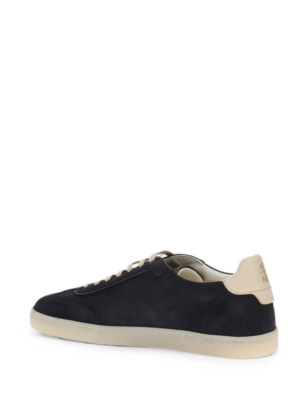 Brunello Cucinelli suede lace-up sneakers Blauw