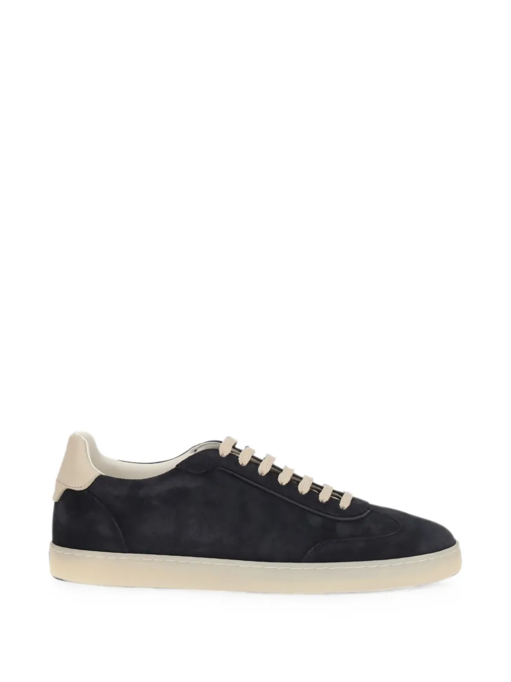 Brunello Cucinelli suede lace-up sneakers - Blau