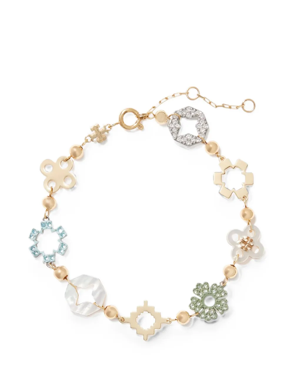 Tory Burch Forget Me Not pavé bracelet - Oro
