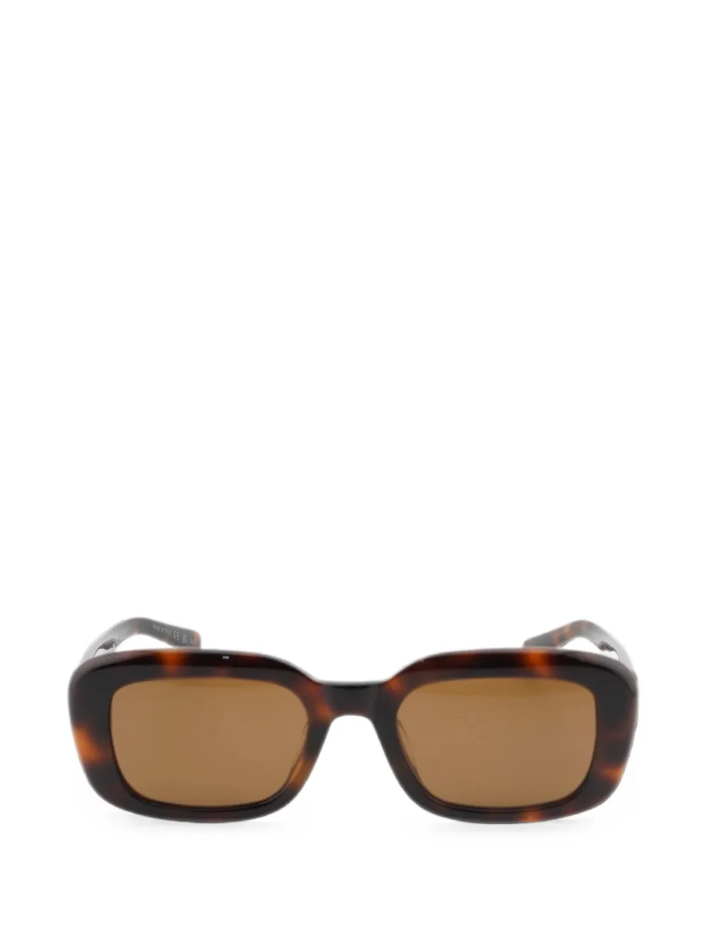 Saint Laurent rectangle-frame sunglasses - Braun
