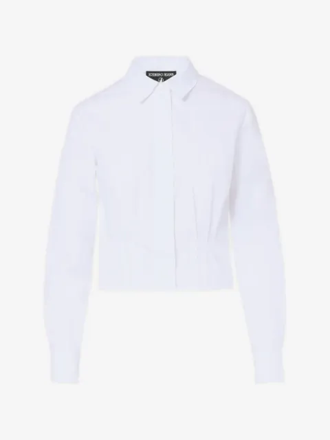 Iceberg pleated cropped shirt