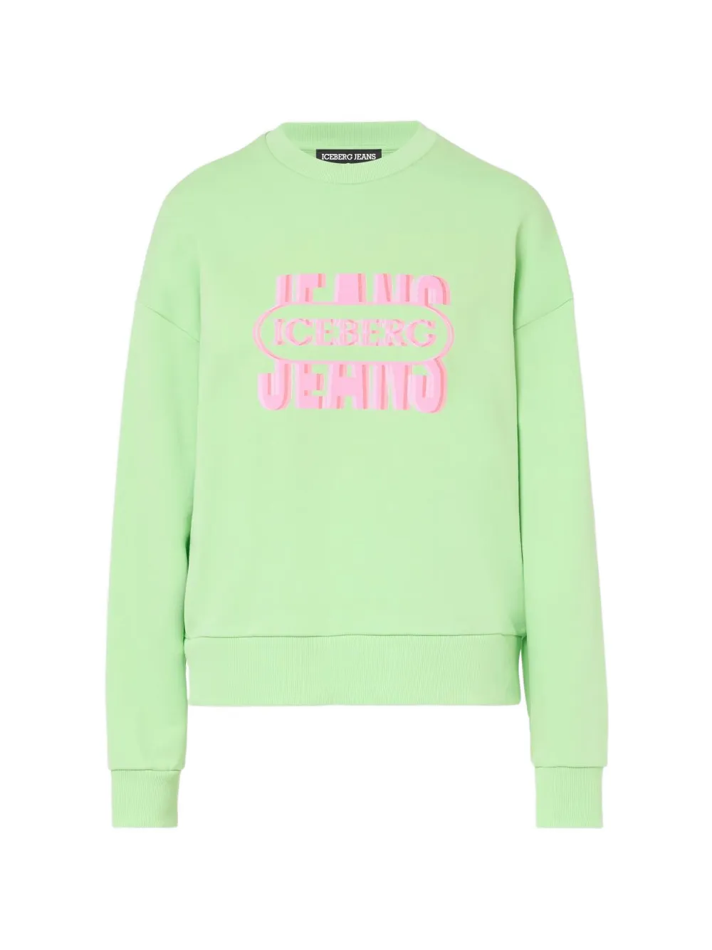 Iceberg logo-print cotton sweatshirt - Verde