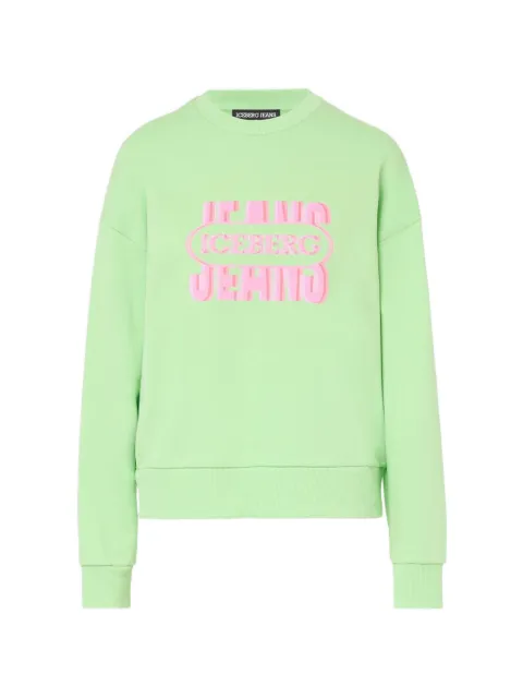 Iceberg logo-print cotton sweatshirt