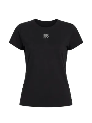 Alexander Wang ラインストーンロゴ Tシャツ | グレー | FARFETCH JP