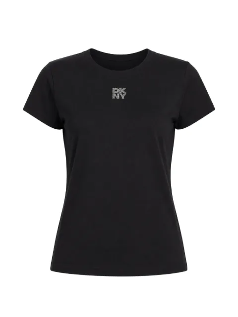 DKNY playera con logo y detalles strass